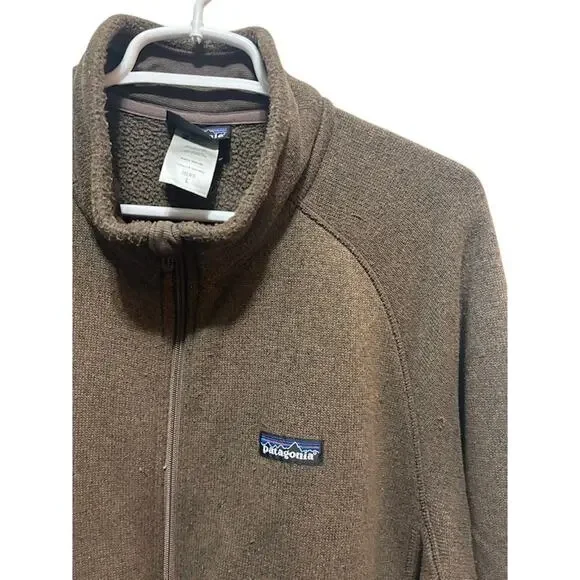 Vintage Patagonia Brown Synchilla Full Zip Fleece Coat Jacket Men's Large